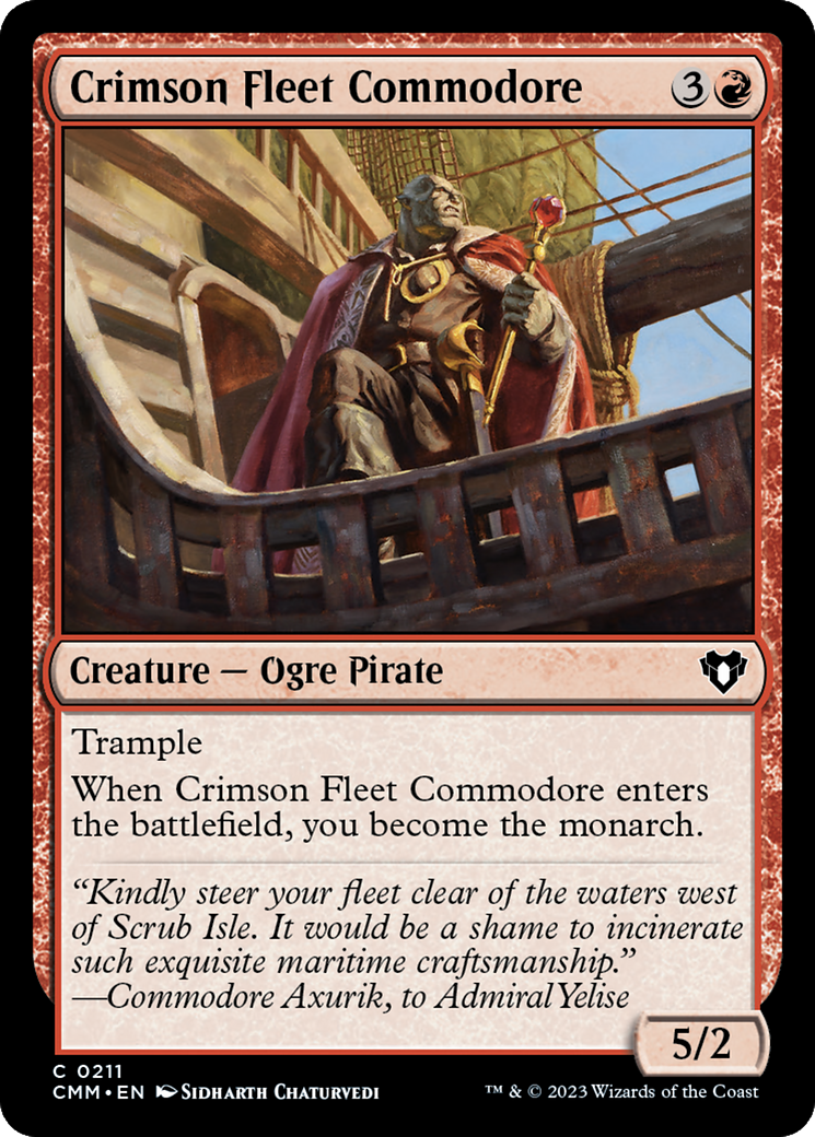 Crimson Fleet Commodore [Commander Masters] - Destination Retro