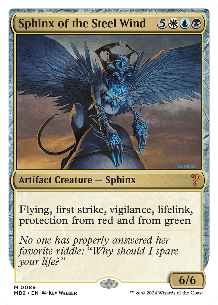 Sphinx of the Steel Wind (White Border) [Mystery Booster 2] - Destination Retro