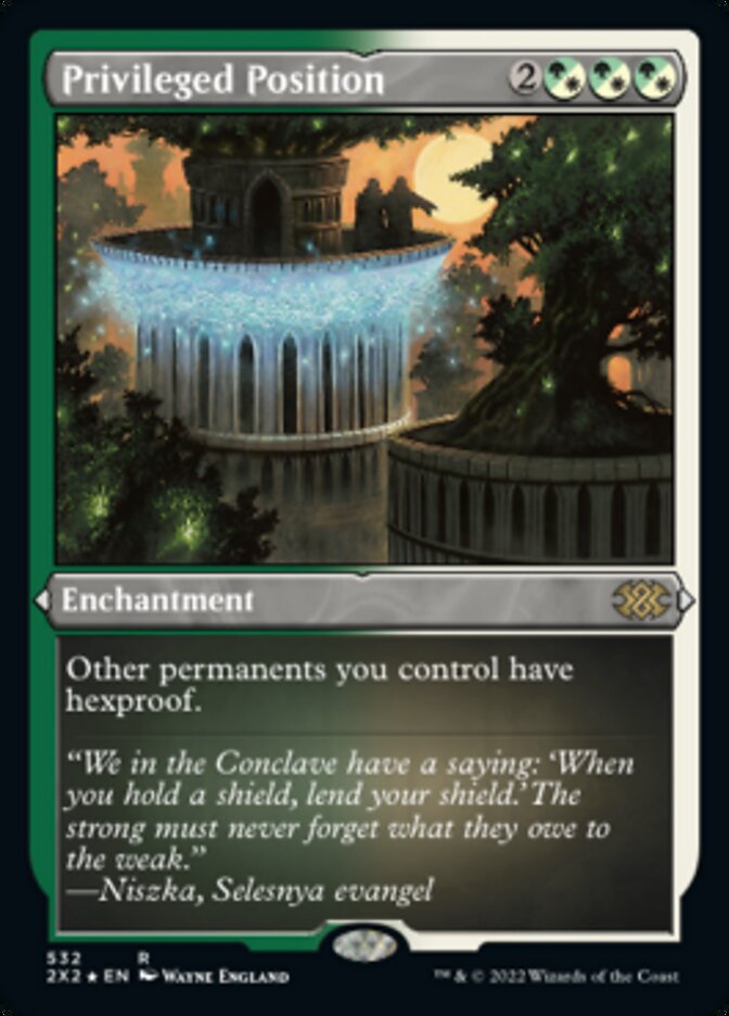 Privileged Position (Foil Etched) [Double Masters 2022] - Destination Retro