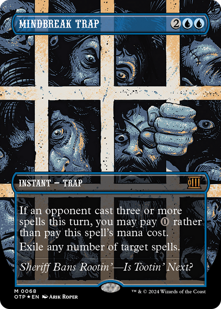Mindbreak Trap (Textured Foil) [Outlaws of Thunder Junction: Breaking News] - Destination Retro