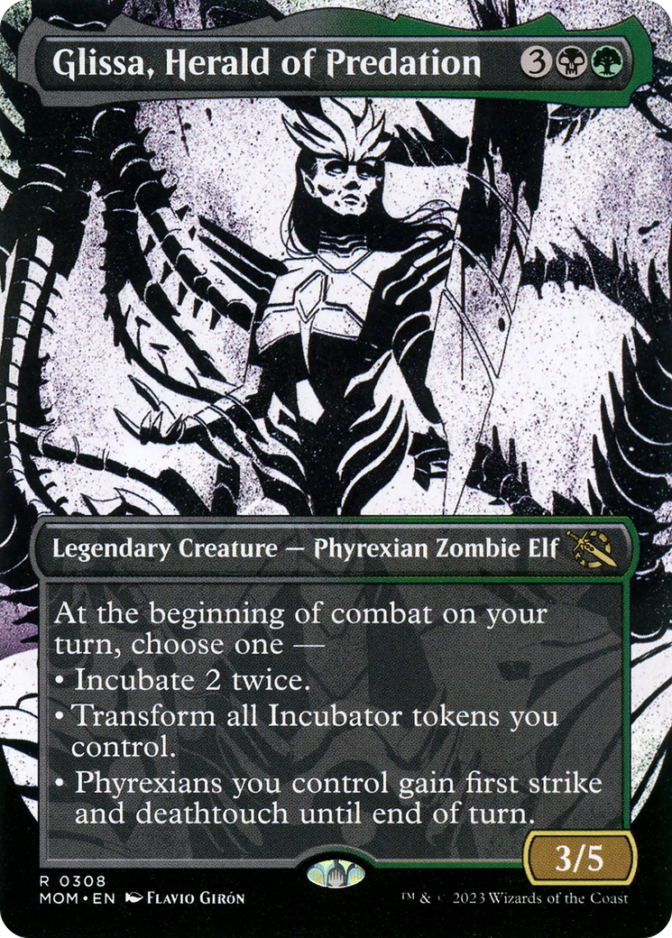 Glissa, Herald of Predation (Showcase Planar Booster Fun) [March of the Machine] - Destination Retro