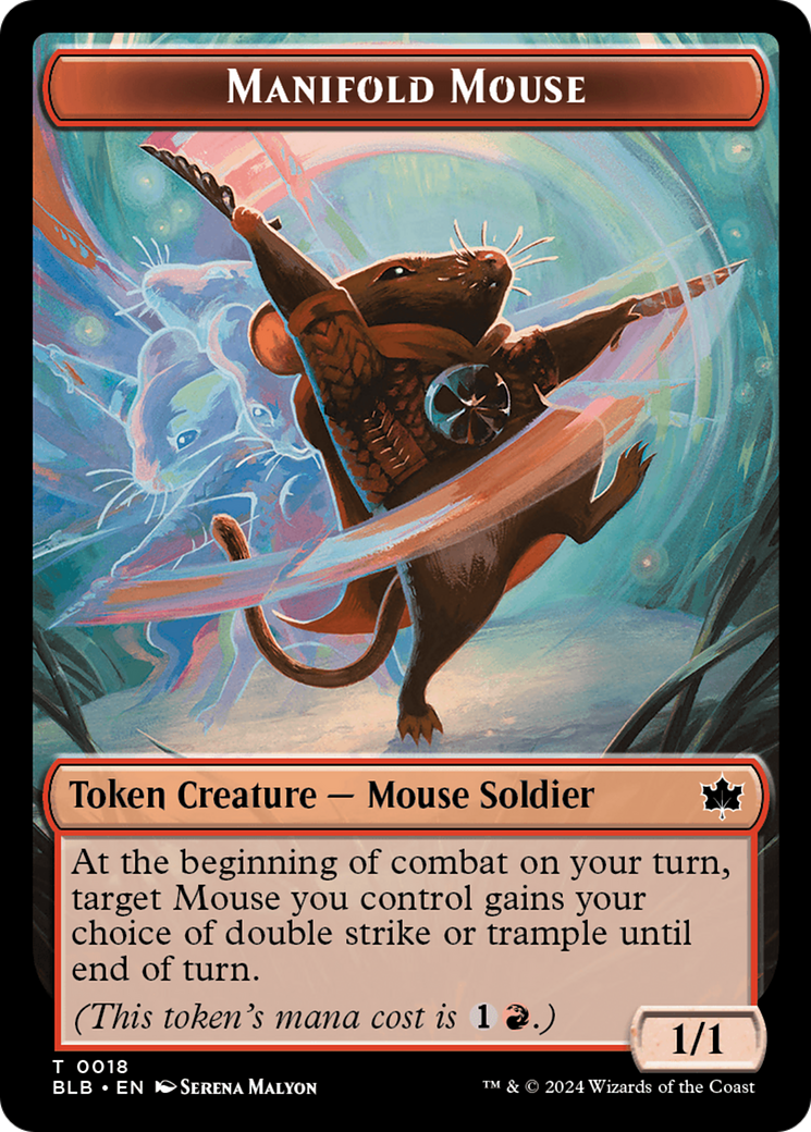 Sword // Manifold Mouse Double-Sided Token [Bloomburrow Tokens] - Destination Retro