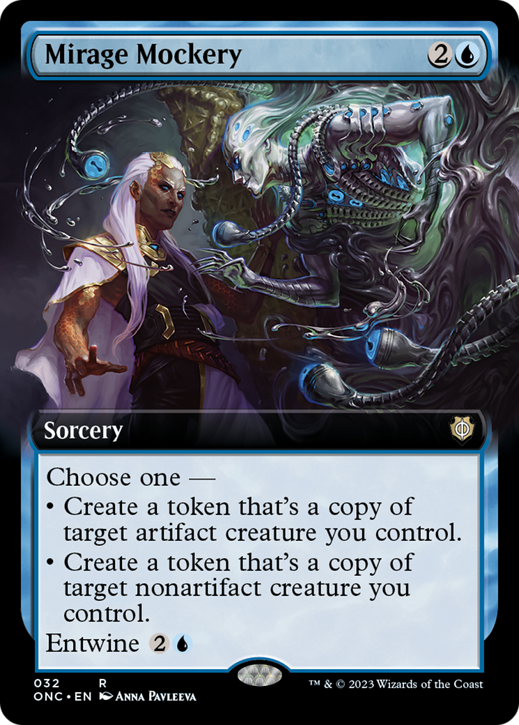Mirage Mockery (Extended Art) [Phyrexia: All Will Be One Commander] - Destination Retro