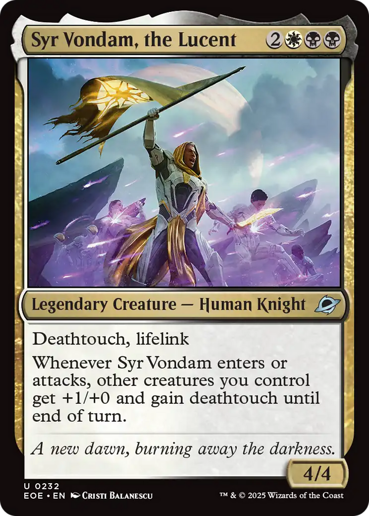 Syr Vondam, the Lucent [Edge of Eternities] - Destination Retro