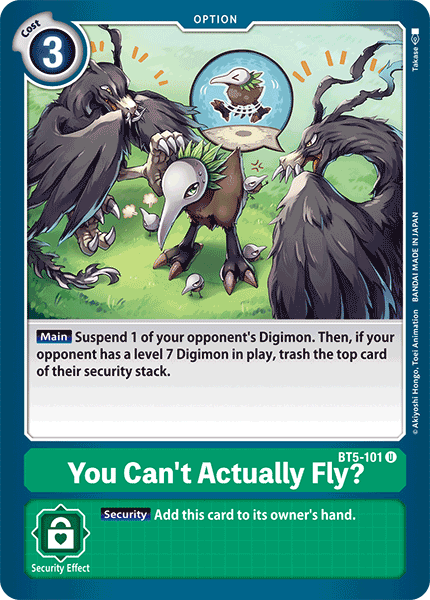 You Can't Actually Fly? [BT5-101] [Battle of Omni] - Destination Retro