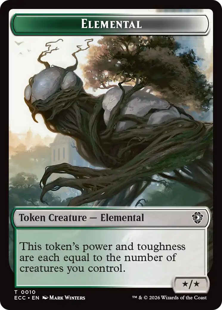 Rhino Warrior // Elemental (0010) Double-Sided Token [Lorwyn Eclipsed Tokens] - Destination Retro