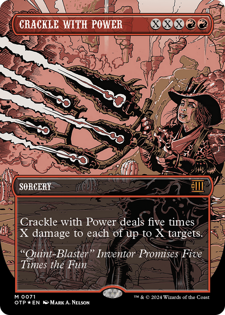 Crackle with Power (Textured Foil) [Outlaws of Thunder Junction: Breaking News] - Destination Retro
