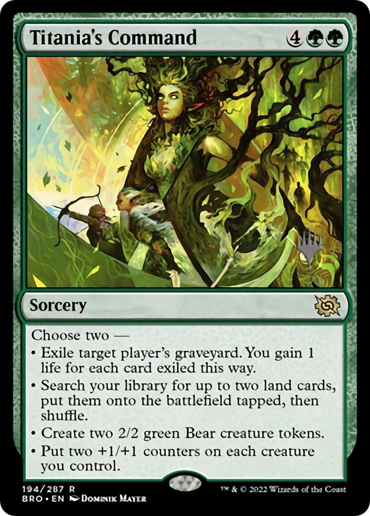 Titania's Command (Promo Pack) [The Brothers' War Promos] - Destination Retro
