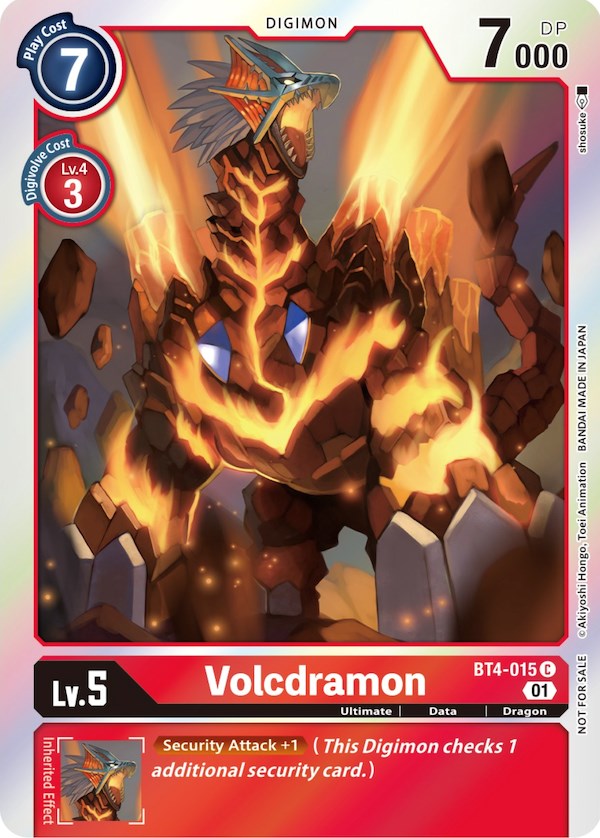 Volcdramon [BT4-015] (ST-11 Special Entry Pack) [Great Legend Promos] - Destination Retro