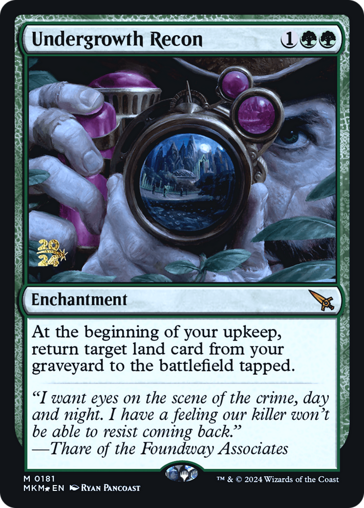 Undergrowth Recon [Murders at Karlov Manor Prerelease Promos] - Destination Retro