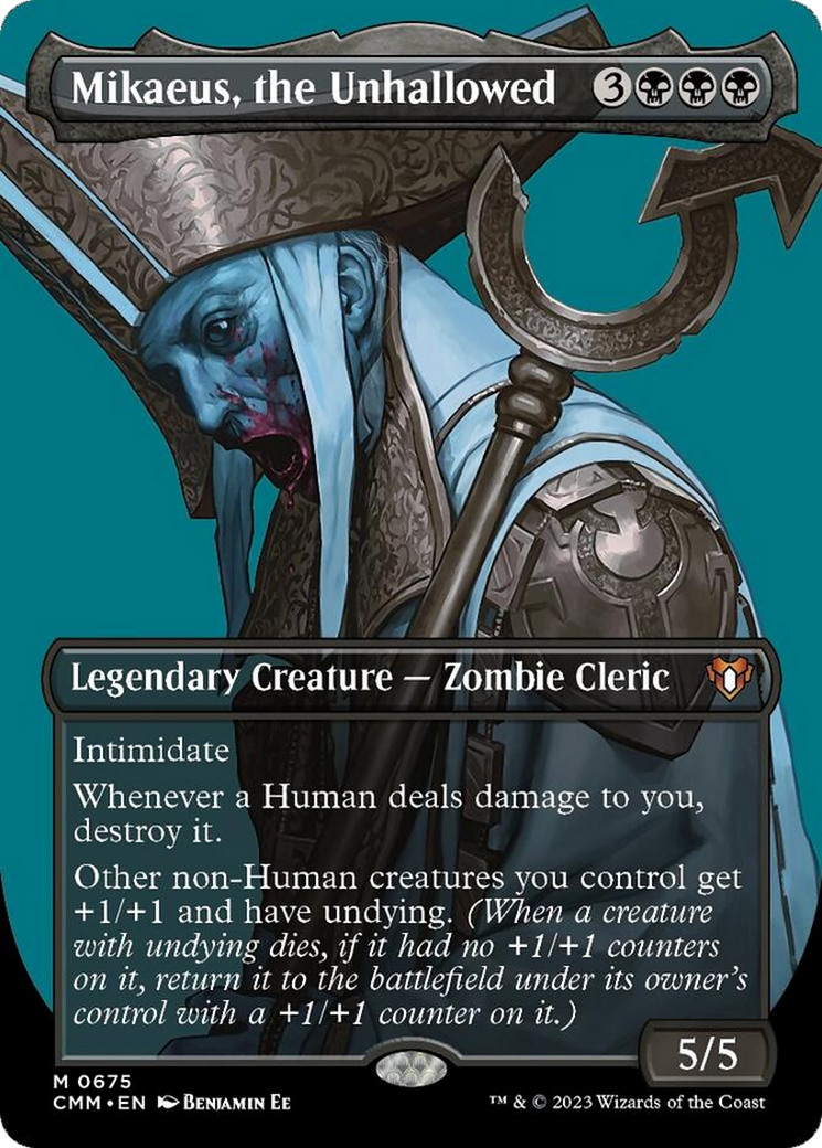 Mikaeus, the Unhallowed (Borderless Profile) [Commander Masters] - Destination Retro