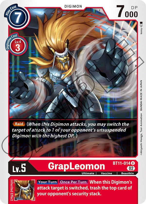 GrapLeomon [BT11-014] [Dimensional Phase] - Destination Retro