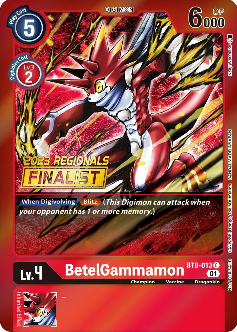 BetelGammamon [BT8-013] (2023 Regionals Finalist) [New Awakening Promos] - Destination Retro