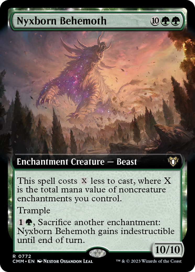 Nyxborn Behemoth (Extended Art) [Commander Masters] - Destination Retro