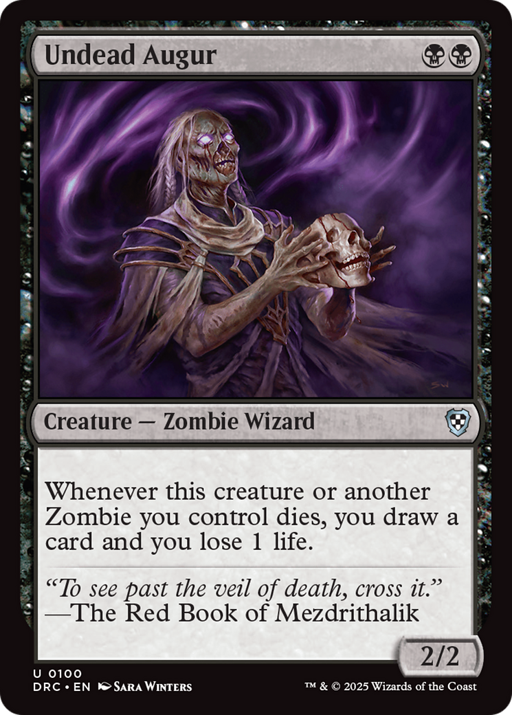 Undead Augur [Aetherdrift Commander] - Destination Retro