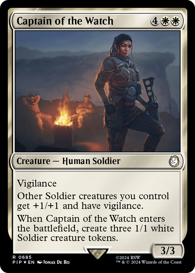 Captain of the Watch (Surge Foil) [Fallout] - Destination Retro