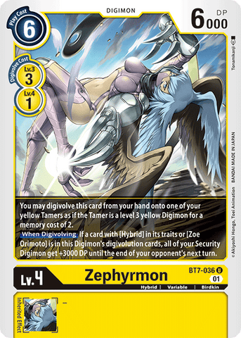 Zephyrmon [BT7-036] [Next Adventure] - Destination Retro