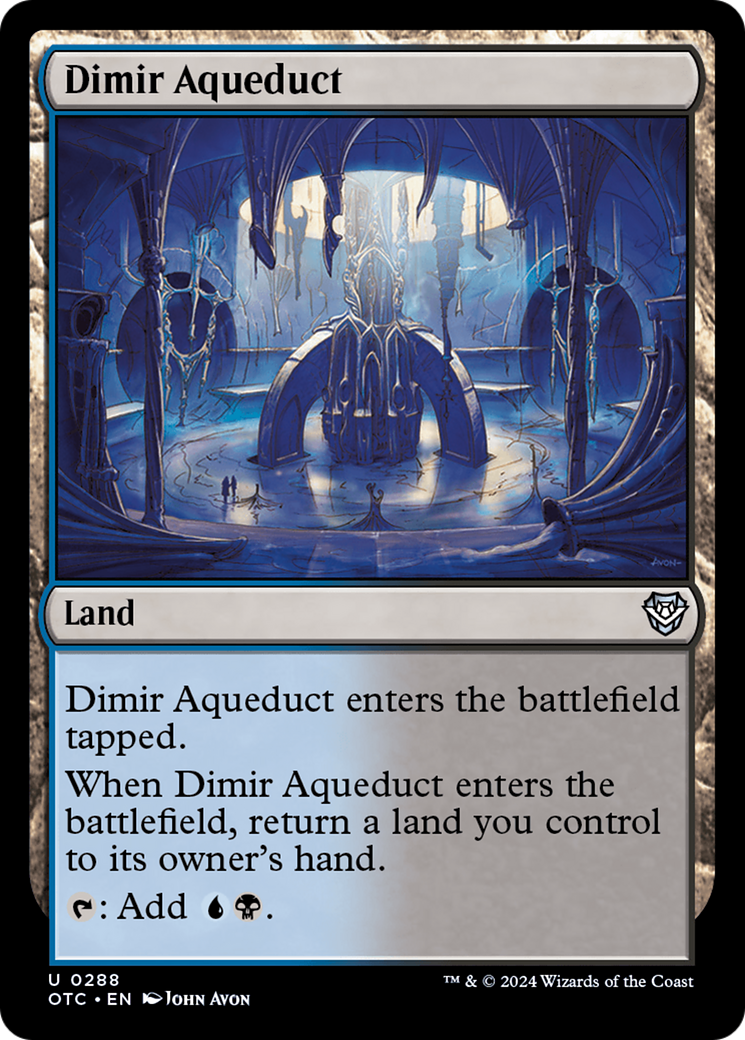 Dimir Aqueduct [Outlaws of Thunder Junction Commander] - Destination Retro