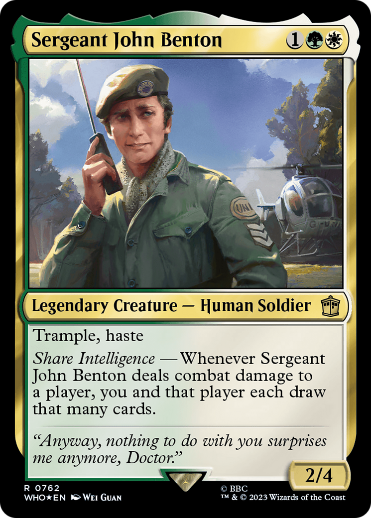 Sergeant John Benton (Surge Foil) [Doctor Who] - Destination Retro