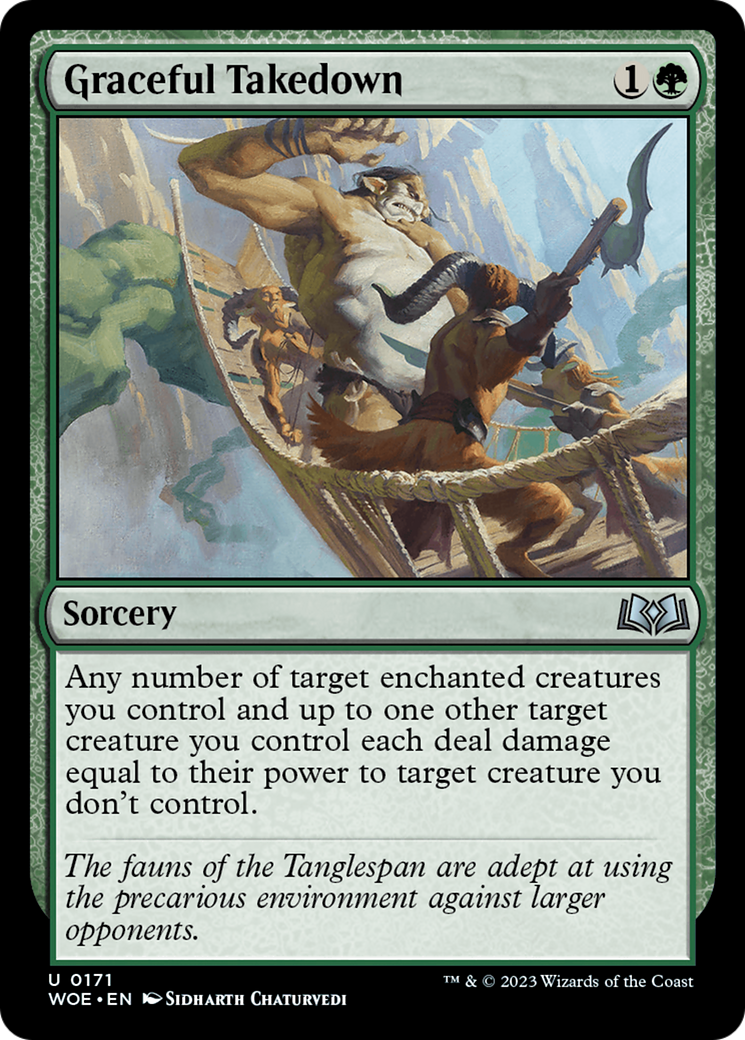 Graceful Takedown [Wilds of Eldraine] - Destination Retro