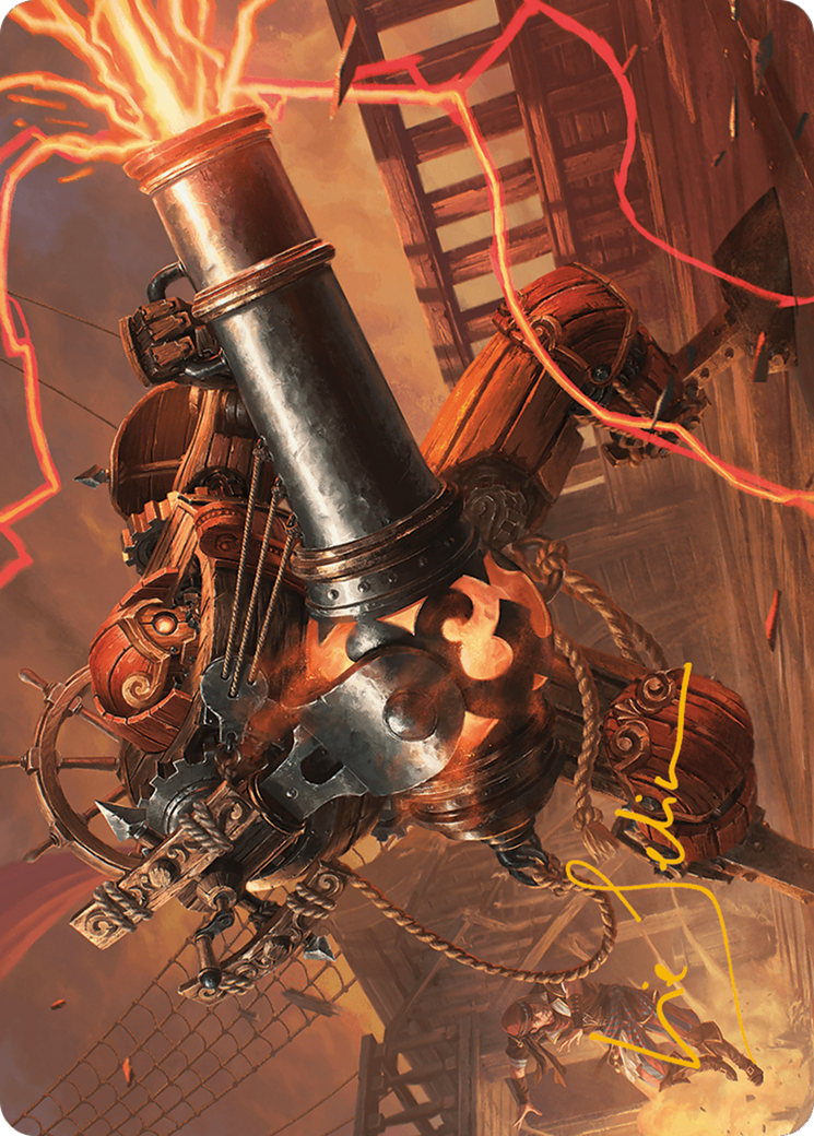 Blaster Hulk Art Card (Gold-Stamped Signature) [Modern Horizons 3 Art Series] - Destination Retro