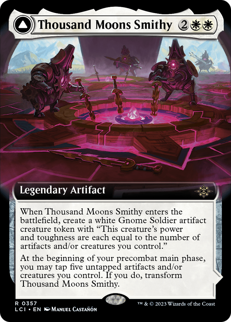 Thousand Moons Smithy (Extended Art) // Barracks of the Thousand [The Lost Caverns of Ixalan] - Destination Retro