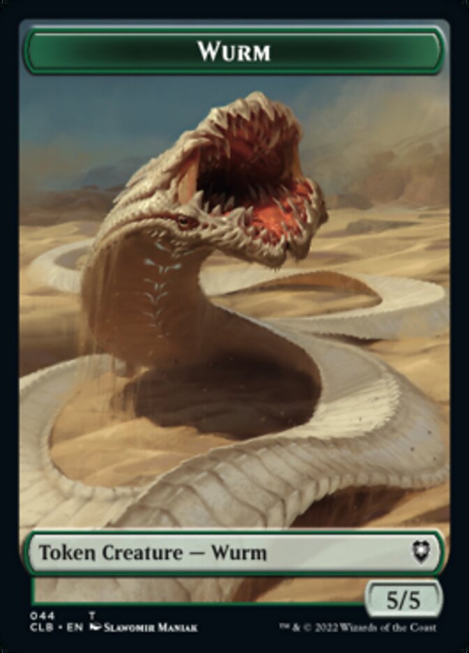 Phyrexian Beast // Wurm Double-Sided Token [Commander Legends: Battle for Baldur's Gate Tokens] - Destination Retro