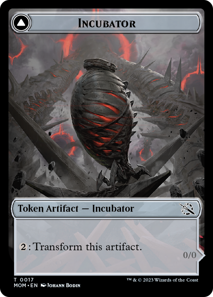 Incubator // Phyrexian (17) Double-Sided Token [March of the Machine Tokens] - Destination Retro