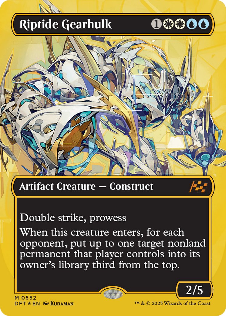 Riptide Gearhulk (Borderless) (First-Place Foil) [Aetherdrift] - Destination Retro