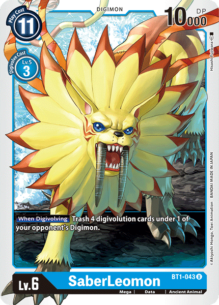 SaberLeomon [BT1-043] [Release Special Booster Ver.1.0] - Destination Retro