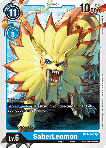 SaberLeomon [BT1-043] [Release Special Booster Ver.1.0] - Destination Retro