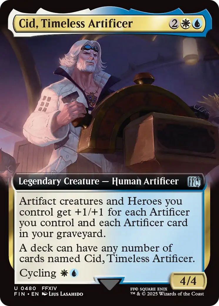 Cid, Timeless Artificer (Extended Art) [FINAL FANTASY] - Destination Retro