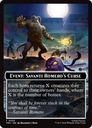 Event: Savanti Romero's Curse [Teenage Mutant Ninja Turtles Commander Tokens] - Destination Retro
