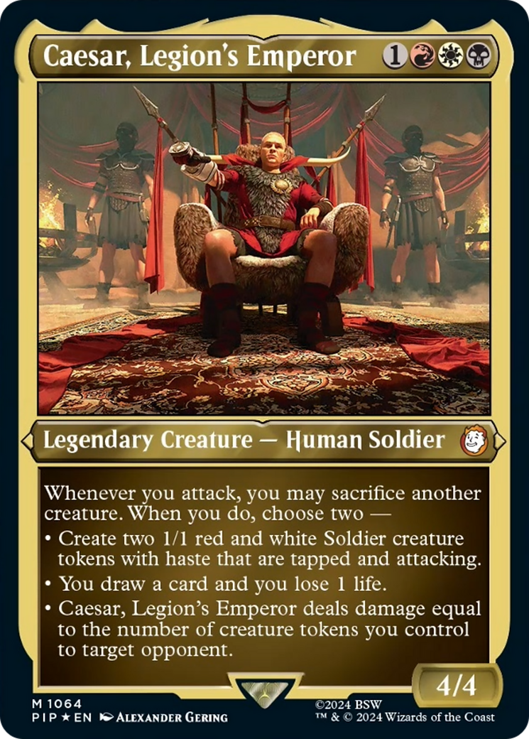 Caesar, Legion's Emperor (Display Commander) [Fallout] - Destination Retro