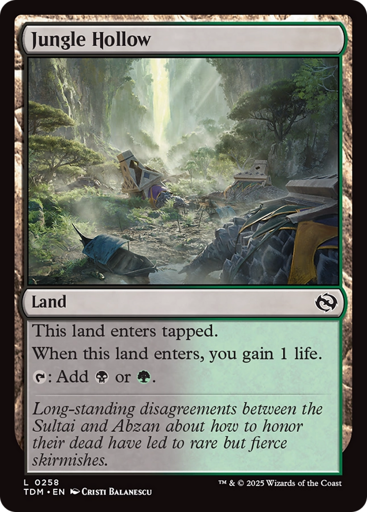 Jungle Hollow [Tarkir: Dragonstorm] - Destination Retro
