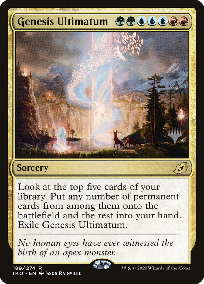Genesis Ultimatum (Promo Pack) [Ikoria: Lair of Behemoths Promos] - Destination Retro