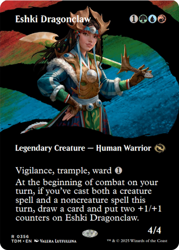 Eshki Dragonclaw (Borderless) [Tarkir: Dragonstorm] - Destination Retro