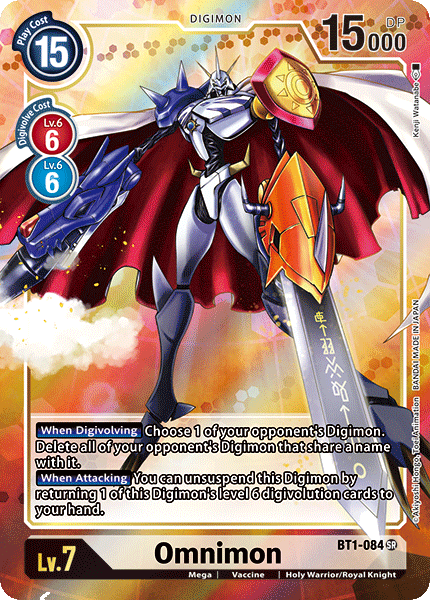 Omnimon [BT1-084] (Alternate Art) [Release Special Booster Ver.1.0] - Destination Retro
