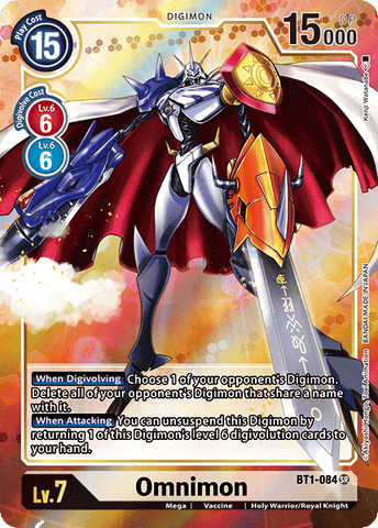 Omnimon [BT1-084] (Alternate Art) [Release Special Booster Ver.1.0] - Destination Retro