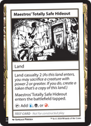Maestros' Totally Safe Hideout [Mystery Booster 2 Playtest Cards] - Destination Retro