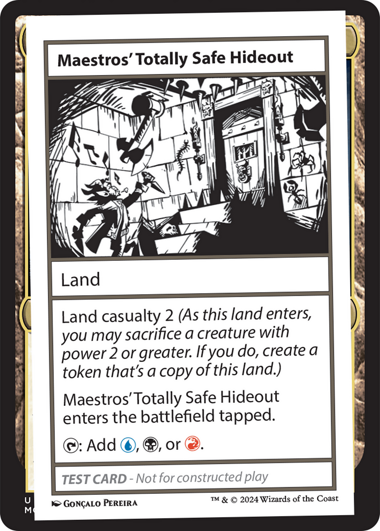 Maestros' Totally Safe Hideout [Mystery Booster 2 Playtest Cards] - Destination Retro
