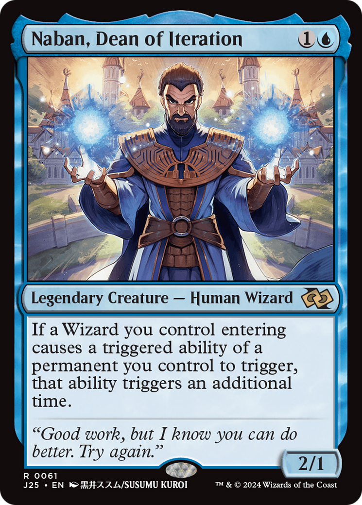 Naban, Dean of Iteration (Anime) [Foundations Jumpstart] - Destination Retro