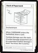 Stack of Paperwork (2021 Edition) [Mystery Booster Playtest Cards] - Destination Retro