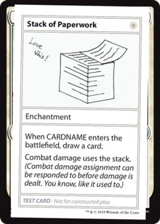 Stack of Paperwork (2021 Edition) [Mystery Booster Playtest Cards] - Destination Retro