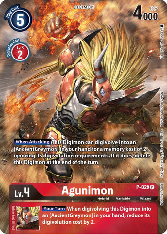 Agunimon [P-029] (2nd Anniversary Frontier Card) [Promotional Cards] - Destination Retro