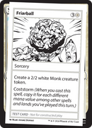 Friarball [Mystery Booster 2 Playtest Cards] - Destination Retro