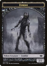 Zombie // Golem Double-Sided Token [Modern Horizons Tokens] - Destination Retro