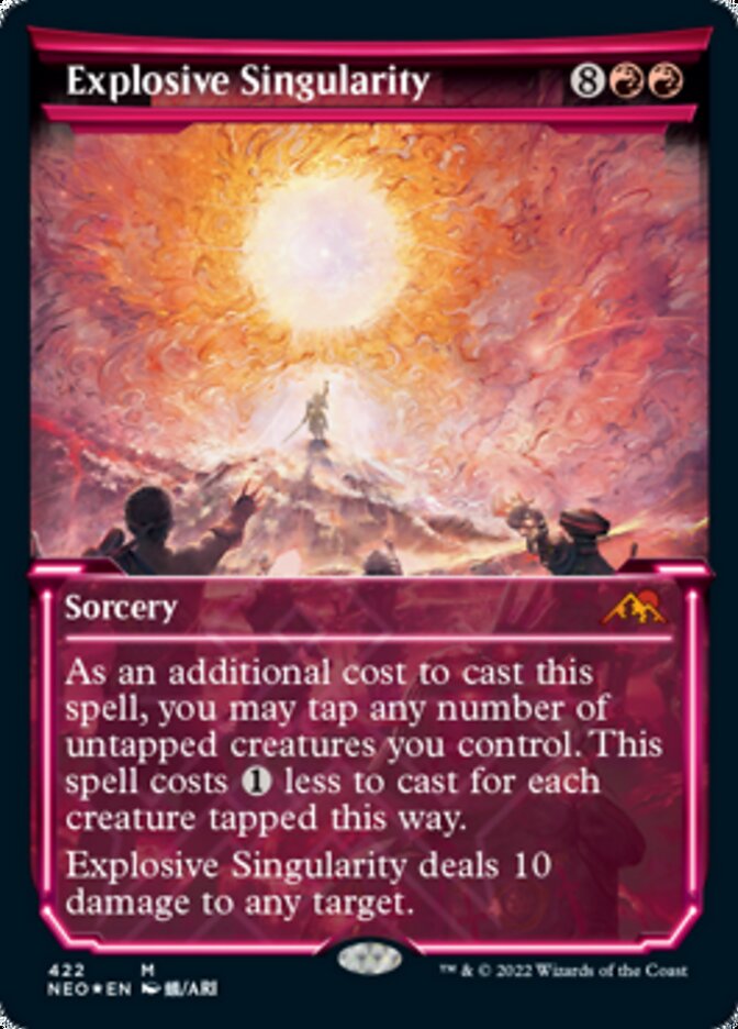 Explosive Singularity (Showcase) (Foil Etched) [Kamigawa: Neon Dynasty] - Destination Retro