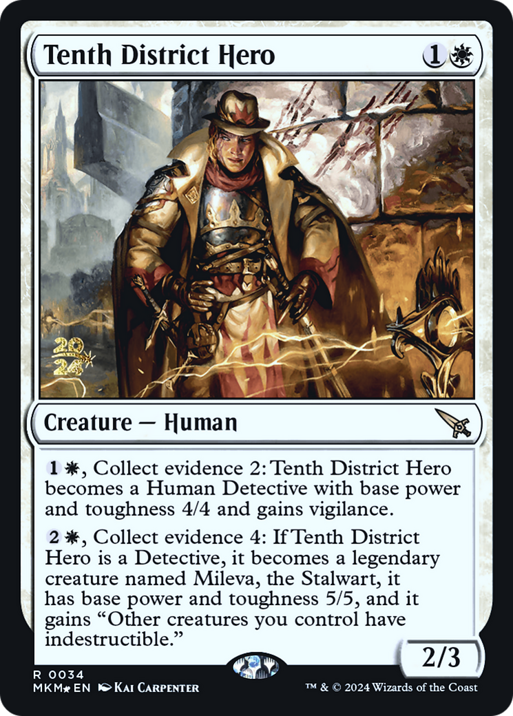 Tenth District Hero [Murders at Karlov Manor Prerelease Promos] - Destination Retro