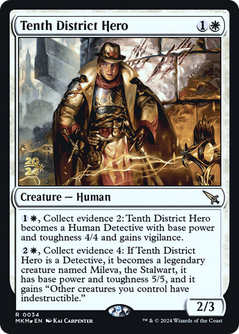 Tenth District Hero [Murders at Karlov Manor Prerelease Promos] - Destination Retro